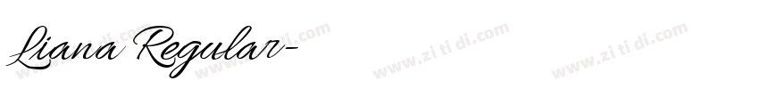 Liana Regular字体转换